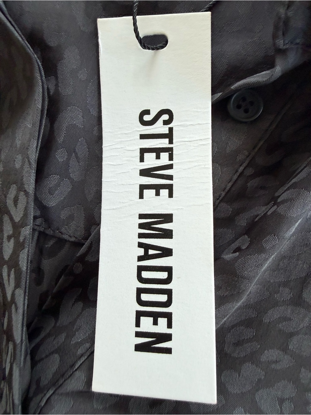 Steve Madden Black Ruched Tie-Front Midi Dress - Picture 6 of 12